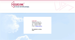 Desktop Screenshot of europak.be