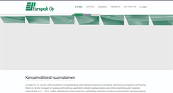 Desktop Screenshot of europak.fi