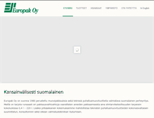 Tablet Screenshot of europak.fi